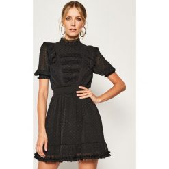 Sukienka codzienna The Kooples Robe FROB20040K. Czarne sukienki damskie The Kooples, na co dzień, bez wzorów, z wiskozy, bez kołnierzyka, bez rękawów, proste. Za 1219,00 zł.