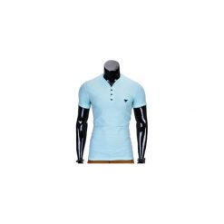 T-shirty męskie: T-SHIRT MĘSKI BEZ NADRUKU S764 – MIĘTOWY