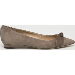 Lauren Ralph Lauren - Baleriny. Brązowe baleriny damskie marki Lauren Ralph Lauren, ze skóry. W wyprzedaży za 299,90 zł.