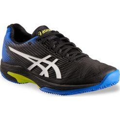 Buty tenisowe Asics Gel-Solution Speed 3 męskie na mączkę. Czarne buty sportowe męskie Asics, bez zapięcia, tenisowe. Za 499,99 zł.