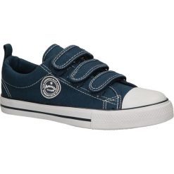 Granatowe trampki american lh-16-dstc01. Trampki chłopięce American, bez wzorów, bez zapięcia. Za 49,99 zł.