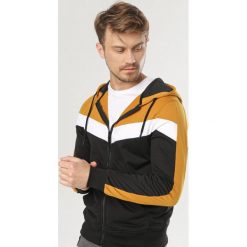 Czarno-Żółta Bluza Alcipheu. Czarne bluzy męskie Born2be, xl, bez wzorów, bez kołnierzyka, bez rękawów, bez kaptura. Za 79,99 zł.