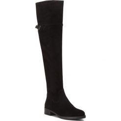 Muszkieterki TAMARIS - 1-25811-21 Black 001. Czarne buty zimowe damskie Tamaris, z materiału, na obcasie. Za 349,90 zł.