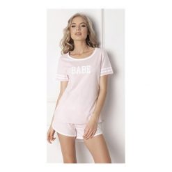 Piżama Babe Short Pink. Różowe piżamy damskie Aruelle, na wiosnę, s, bez wzorów, bez rękawów. Za 115,90 zł.