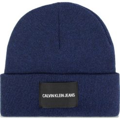 Czapka CALVIN KLEIN JEANS - J Calvin Klein Jean Beanie M K50K504935 CG7. Niebieskie czapki męskie Calvin Klein Jeans, na zimę, bez wzorów, z wiskozy. W wyprzedaży za 109,00 zł.