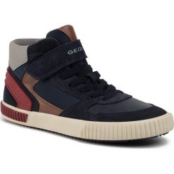 Sneakersy GEOX - J Alonisso B. H J942CH 0FU22 C0735 S Navy/Red. Niebieskie trampki chłopięce Geox, bez wzorów, ze skóry, bez zapięcia. Za 319,00 zł.