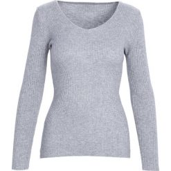 Szara Bluzka Permanence. Szare bluzki damskie marki other, xl, bez wzorów, z dzianiny, bez kołnierzyka, z długim rękawem. Za 39,99 zł.