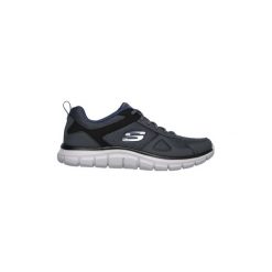 Buty Skechers TRACK-SCLORIC 52631. Szare trampki męskie Skechers, bez wzorów, bez zapięcia. Za 228,41 zł.
