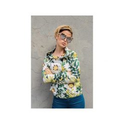 Bluza BIAŁA. Białe bluzy z kapturem damskie dzieńdobry, m, z nadrukiem, z bawełny. Za 199,00 zł.