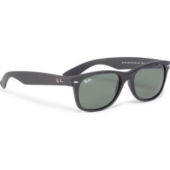Okulary przeciwsłoneczne RAY-BAN - New Wayfarer 0RB2132 622 Black Rubber. Czarne okulary przeciwsłoneczne damskie Ray-Ban. Za 529,00 zł.