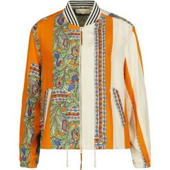 Kurtka bomber Tory Burch 53815. Pomarańczowe kurtki damskie Tory Burch, m, bez wzorów, z jedwabiu, bez kaptura. W wyprzedaży za 1279,00 zł.