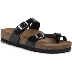 Japonki BIRKENSTOCK - Mayari 1016494 Magic Galaxy Black. Czarne klapki damskie Birkenstock, bez wzorów, ze skóry ekologicznej, bez obcasa. Za 299,00 zł.