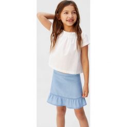 Mango Kids - Spódnica 110 - 164 cm. Spódniczki dziewczęce Mango Kids, na co dzień, bez wzorów, z lyocellu, mini, proste. W wyprzedaży za 49,90 zł.
