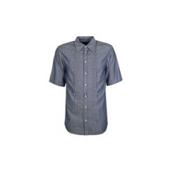 Koszule z krótkim rękawem Dsquared S74DL0976. Niebieskie koszule męskie Dsquared, s, bez wzorów, bez kołnierzyka, z krótkim rękawem. Za 379,00 zł.