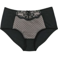 Figi wyszczuplające bonprix czarno-piaskowy beżowy. Czarne figi damskie marki bonprix. Za 34,99 zł.