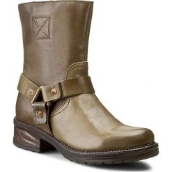 Botki GINO ROSSI - Nuvola DBG036-F42-8500-4700-F Oliwka 81. Zielone botki damskie skórzane marki Gino Rossi. W wyprzedaży za 199,00 zł.