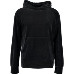 Bluzy męskie: Weekday NOAH VELVET Bluza z kapturem black