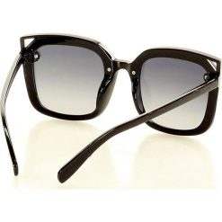 Oversizowe okulary przeciwsłoneczne mazzini cat eye czarny. Czarne okulary przeciwsłoneczne damskie LOOKS STYLE EYEWAER, eleganckie. W wyprzedaży za 64,90 zł.