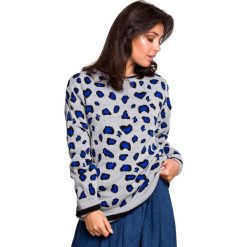 Sweter w lamparcie cętki - Model 3. Swetry damskie BE, s, bez wzorów, z jeansu, bez rękawów, bez kaptura. W wyprzedaży za 134,00 zł.