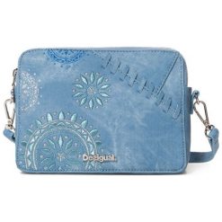 Desigual Torebka Damska Bols Patch Mandala Ed, Niebieska. Niebieskie torebki klasyczne damskie marki Desigual, bez wzorów, bez dodatków. Za 249,00 zł.