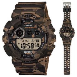 Zegarek Casio Męski GD-120CM-5ER G-Shock Camouflage. Czarne zegarki męskie marki CASIO. Za 399,00 zł.