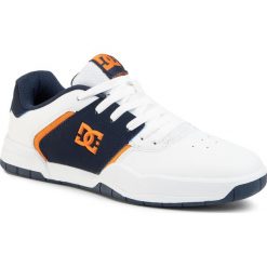 Sneakersy DC - Central ADYS100551 White/Navy(WNY). Białe sneakersy męskie DC, bez zapięcia. W wyprzedaży za 239,00 zł.