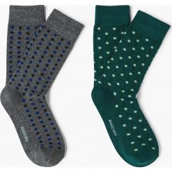 Skarpetki męskie: Mango Man – Skarpety Dots (2-pak)