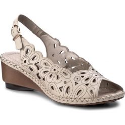 Sandały damskie: Sandały REMONTE BY RIEKER – D6156-80 Beige