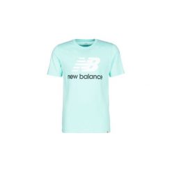 T-shirty z krótkim rękawem New Balance STACKED LOGO TEE. Niebieskie t-shirty męskie New Balance, s, bez wzorów, bez kołnierzyka, krótkie. Za 116,10 zł.