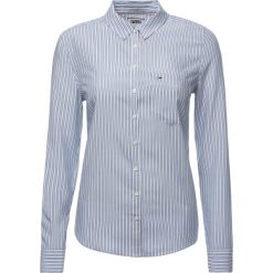 Koszula Tommy Jeans DW0DW06812. Niebieskie bluzki damskie Tommy Jeans, m, bez wzorów, z bawełny, bez kołnierzyka, bez rękawów. W wyprzedaży za 199,00 zł.