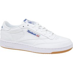 Reebok Club C 85 AR0459 buty sneakers męskie białe 40. Białe buty sportowe męskie Reebok, ze skóry, bez zapięcia, tenisowe, reebok club. W wyprzedaży za 269,99 zł.