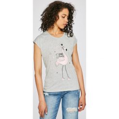 Haily's - Top. Szare bez kategorii marki Haily's, s, z nadrukiem, z poliesteru, z okrągłym kołnierzem. Za 59,90 zł.