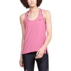 Under Armour Knockout Podkoszulek Różowy. Różowe podkoszulki damskie Under Armour, s, bez wzorów, z elastanu, bez kołnierzyka, bez rękawów. Za 171,95 zł.