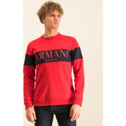 Bluza Armani Exchange 3HZMAE ZJ3FZ 5483. Czerwone bluzy męskie Armani Exchange, m, bez wzorów, z bawełny, bez kołnierzyka, bez rękawów, bez kaptura. W wyprzedaży za 399,00 zł.