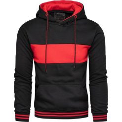 Bluza męska z kapturem czarna Recea. Czarne bluzy męskie Recea, xl, z bawełny, klasyczne, z kapturem. Za 49,99 zł.