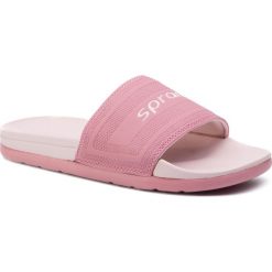 Klapki basenowe SPRANDI WP75-17331. Niebieskie klapki damskie Sprandi, bez wzorów, bez obcasa. Za 59,99 zł.
