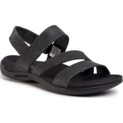 Sandały MERRELL - District Kanoya Strap J000480 Black. Czarne klapki damskie Merrell, bez wzorów, ze skóry ekologicznej, bez obcasa. Za 349,00 zł.