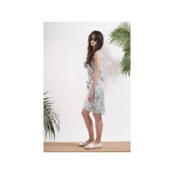 Sukienka Tropical Palm. Brązowe sukienki dzianinowe marki Afriq password, m. Za 169,00 zł.