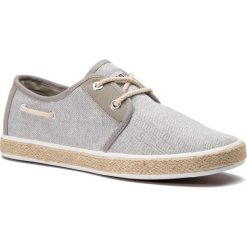 Espadryle LANETTI - MS19060 Light Grey 1. Szare espadryle męskie Lanetti, bez wzorów, z tworzywa sztucznego. Za 79,99 zł.
