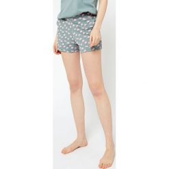 Etam - Szorty piżamowe Jade. Zielone piżamy damskie Etam, s, bez wzorów, z dzianiny, bez rękawów. W wyprzedaży za 49,90 zł.