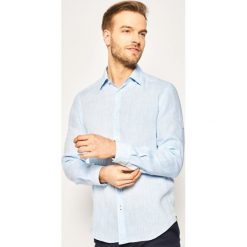 Koszula Boss Lukas_53 50427135. Różowe koszule męskie Boss, m, bez wzorów, ze lnu, casualowe, bez kołnierzyka, bez rękawów. W wyprzedaży za 379,00 zł.