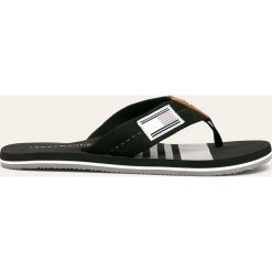 Tommy Hilfiger - Japonki. Czarne kapcie męskie TOMMY HILFIGER, z gumy. Za 159,90 zł.