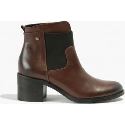 Botki brązowe Leticia. Brązowe botki damskie Badura. Za 295,99 zł.