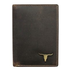 Portfel męski skórzany Buffalo Wild RM-03-BAW. Pomarańczowe portfele męskie BUFFALO WILD, bez wzorów, ze skóry. Za 49,90 zł.