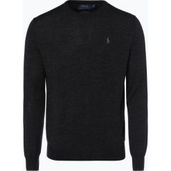 Polo Ralph Lauren - Męski sweter z wełny merino – Slim Fit, szary. Szare bez kategorii Polo Ralph Lauren, xxl, z wełny, eleganckie, polo. Za 329,95 zł.