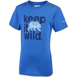 Columbia Chłopięca Koszulka Mini Ridge Tee 110 Niebieska. Niebieskie t-shirty chłopięce Columbia, bez wzorów, bez rękawów. Za 85,00 zł.
