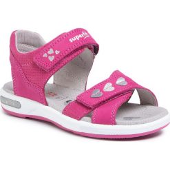 Sandały SUPERFIT - 6-06132-55 D Rosa. Różowe sandały dziewczęce Superfit, ze skóry ekologicznej, bez zapięcia. W wyprzedaży za 259,00 zł.