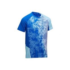 T-shirt badminton, padel, squash, tenis stołowy 860 męski. Niebieskie t-shirty męskie marki ARTENGO, m, bez wzorów, z elastanu, bez kołnierzyka. W wyprzedaży za 24,99 zł.