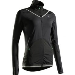 Bluza do biegania KIPRUN WARM damska. Czarne bluzy damskie KIPRUN, bez wzorów, z elastanu, bez rękawów, bez kaptura. Za 99,99 zł.