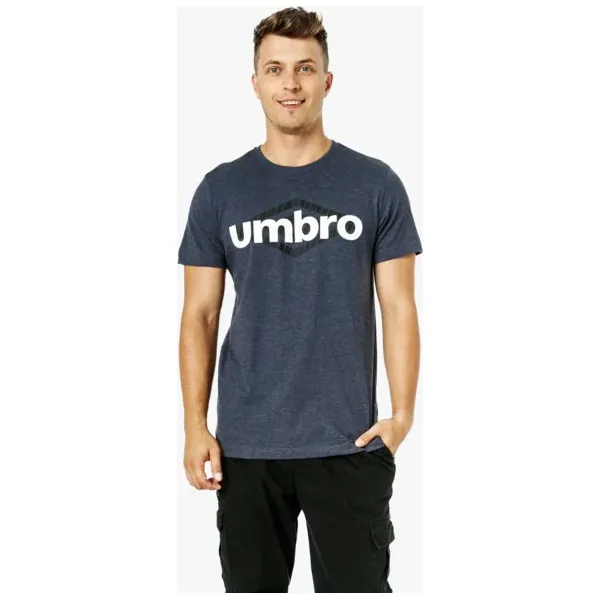 Umbro Koszulka Ss Robust , granatowy, rozmiar M. Niebieskie koszulki męskie Umbro, m, z nadrukiem, z bawełny, z okrągłym kołnierzem, bez rękawów. W wyprzedaży za 47,99 zł.